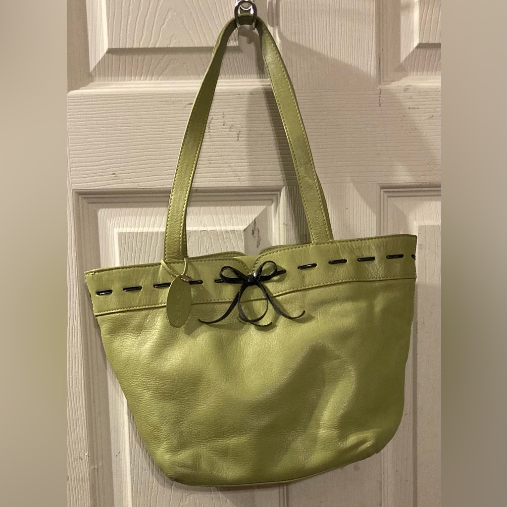 Rolfs- Genuine Leather Shoulder Bag 3 Slit Cardholder 2pockets Green
